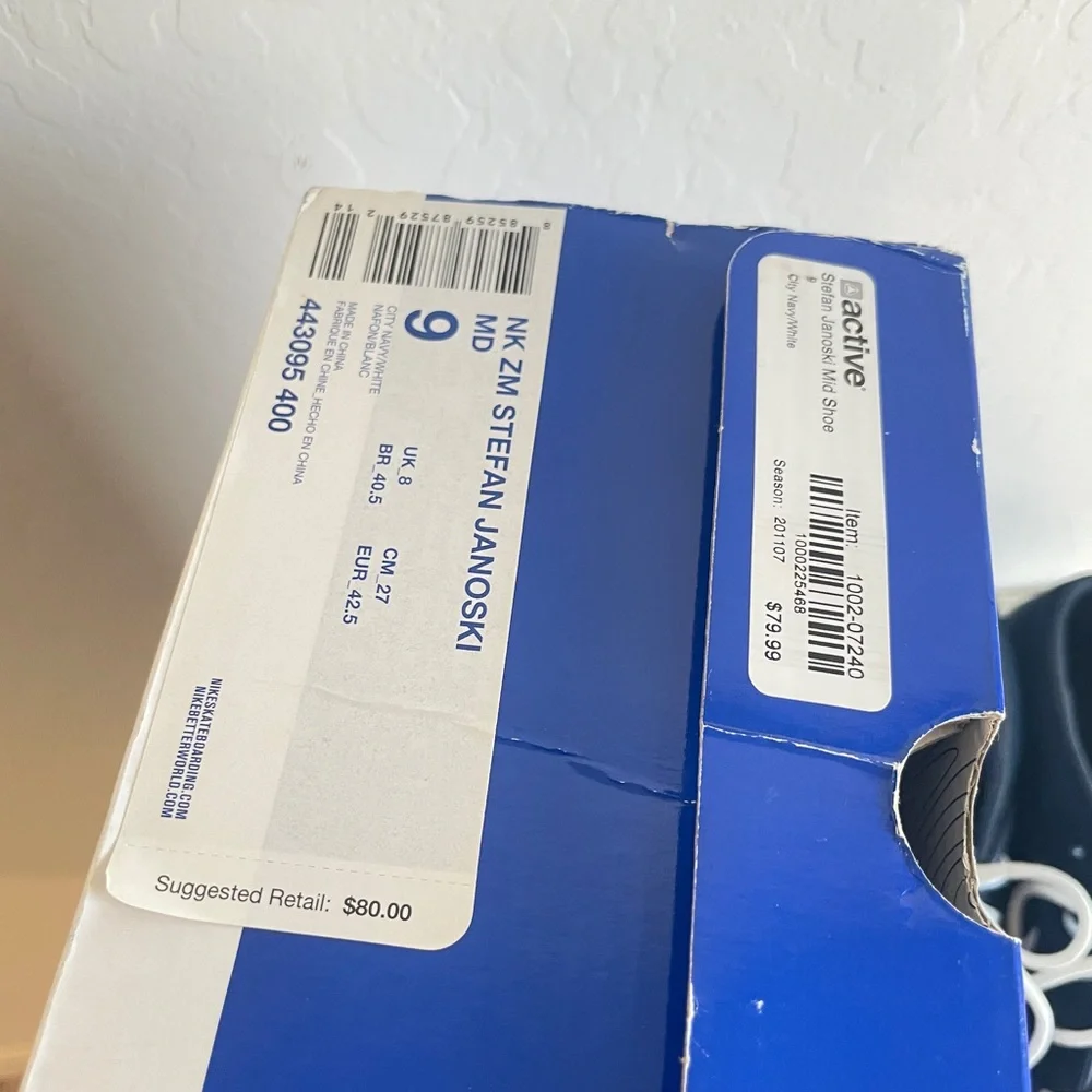 Nike SB Stefan Janoski Sneakers NAVY blue size 9 - Picture 3 of 9